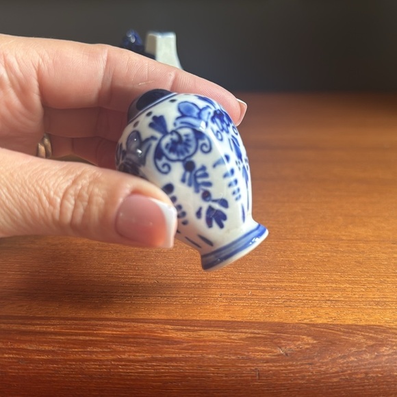 Blue and White Ceramic Art Set delft porcelain Dutch 647 as is - Picture 6 of 6